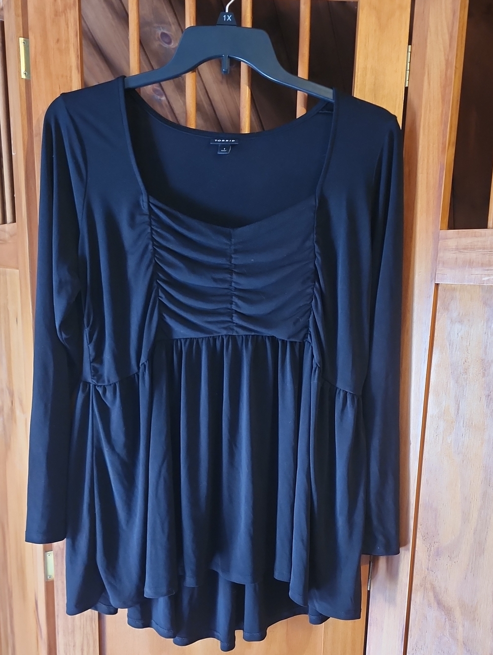 torrid Black Scoop Neck Tunic Top
